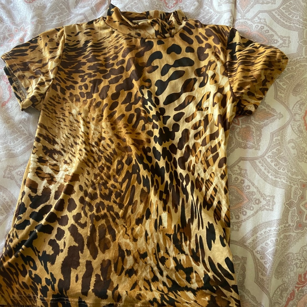 Cheetah Print Crop Top